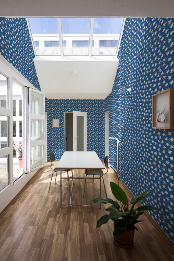 Removable wallpaper with Twinkle Blue Elegance design from Fancy Walls