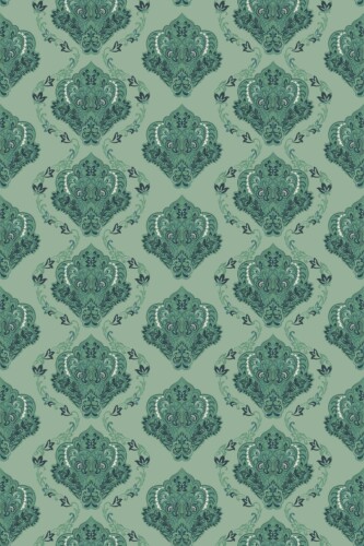 Fancy Walls Sage Damask peel and stick wallpaper