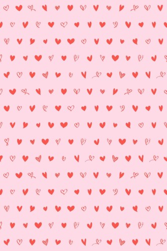 Traditional Pink Heart Wallpaper - A Fancy Walls Novelty