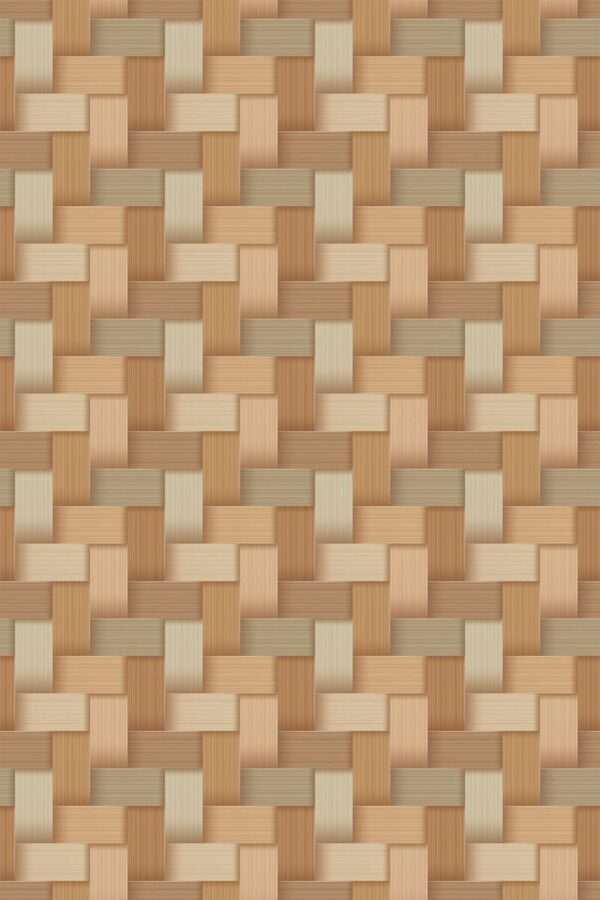 Peel and stick wallpaper Warm Plaid Timber Essence by Fancy Walls
