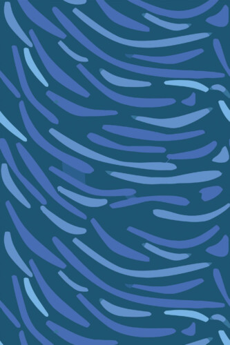 Pattern repeat of Van Gogh inspired removable wallpaper design