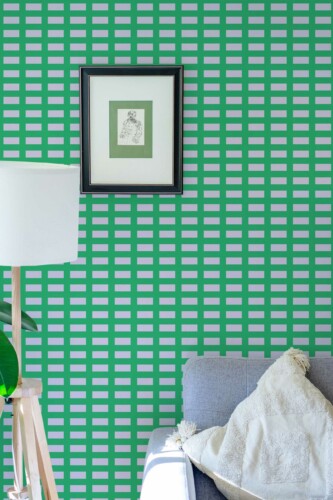 Fancy Walls GeoGreen Peel and Stick Wallpaper