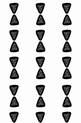 Pattern repeat of Vertical triangle stripe removable wallpaper design