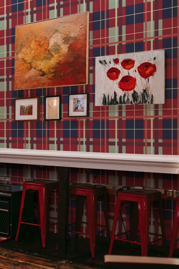 Burgundy Brilliance Array removable wallpaper from Fancy Walls