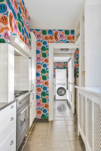 FaceFest unpasted wallpaper by Fancy Walls
