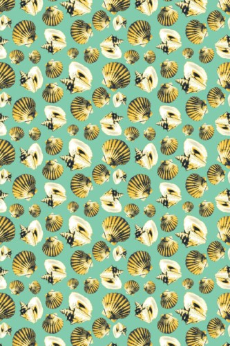 Fresh Seashell Green self-adhesive wallpaper for vibrant interiors