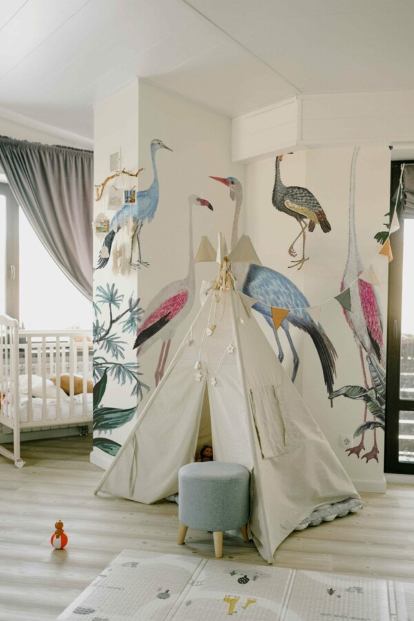 Fancy Walls Green Plant and tree peel and stick wall murals