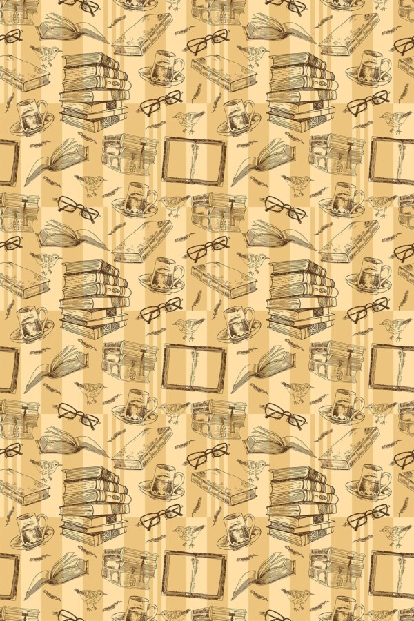Coffee and Books Wallpaper