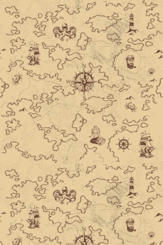 Old-World Voyage Chic removable wallpaper from Fancy Walls