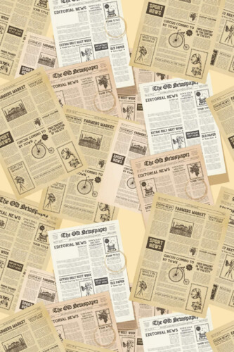 Pattern repeat of Vintage poster removable wallpaper design