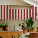 Fancy Walls peel and stick wallpaper for kitchen cabinets
