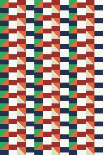 Pattern repeat of Vintage textile removable wallpaper design