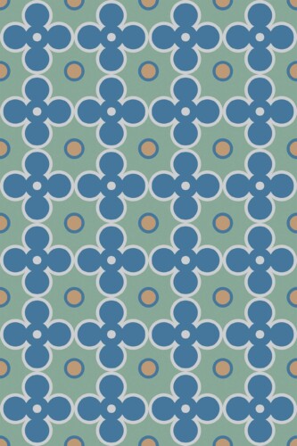 Green Geometry unpasted wallpaper from Fancy Walls