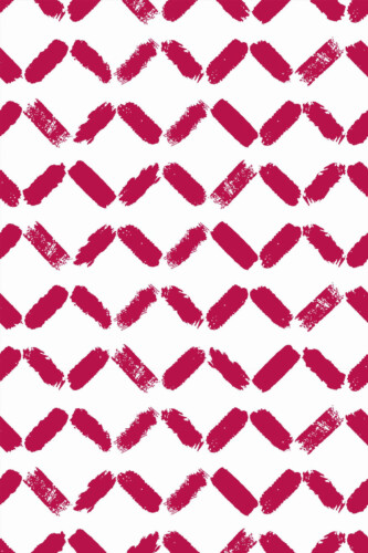 Pattern repeat of Viva magenta zig zag brush stroke removable wallpaper design