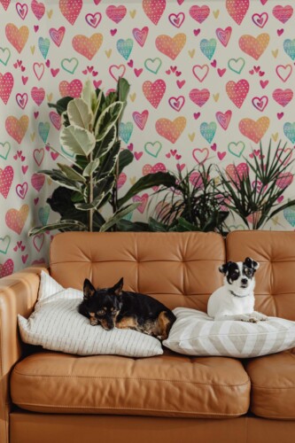Fancy Walls HeartSplash Peel and Stick Wallpaper
