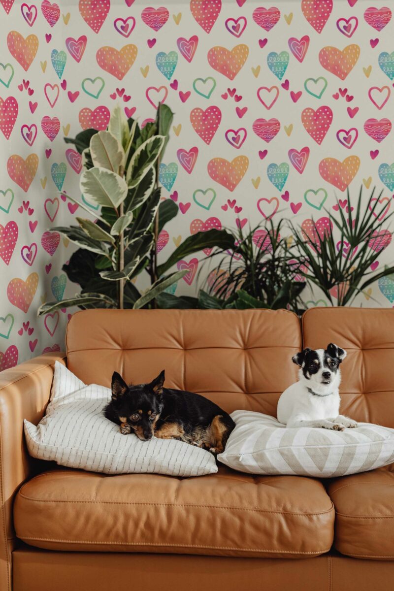 Fancy Walls HeartSplash Peel and Stick Wallpaper