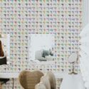 Vivid Hairdryer Mosaic self-adhesive wallpaper by Fancy Walls