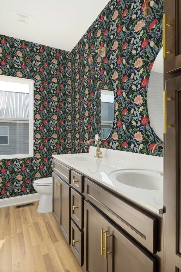 Forest Noir unpasted wallpaper by Fancy Walls