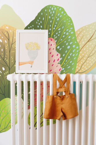 Fancy Walls peel and stick wall murals featuring a colorful tree branch