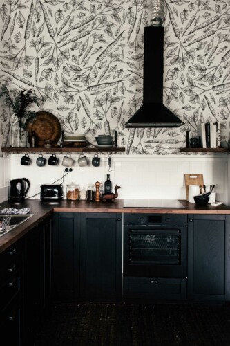 Fancy Walls removable wall mural showcasing Monochrome Carrot
