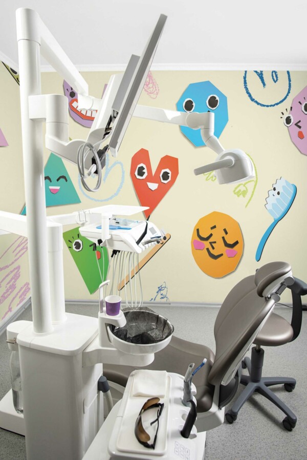Fancy Walls removable wall mural showcasing Playful Dental Canvas