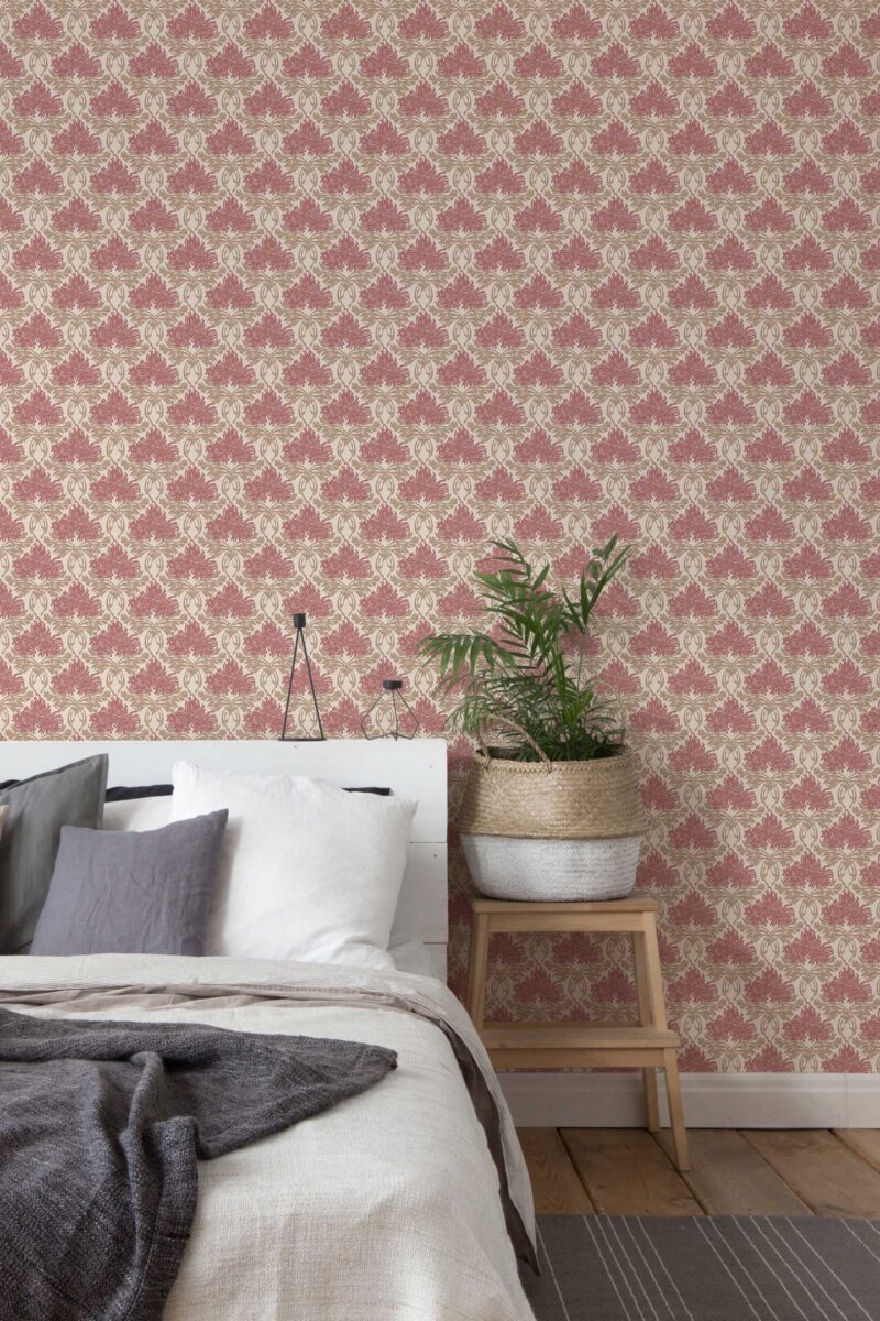 Copper Art Deco Wallpaper
