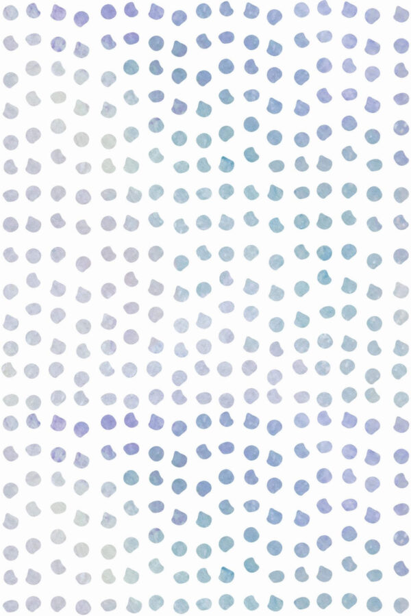 Pattern repeat of Watercolor polka dot removable wallpaper design