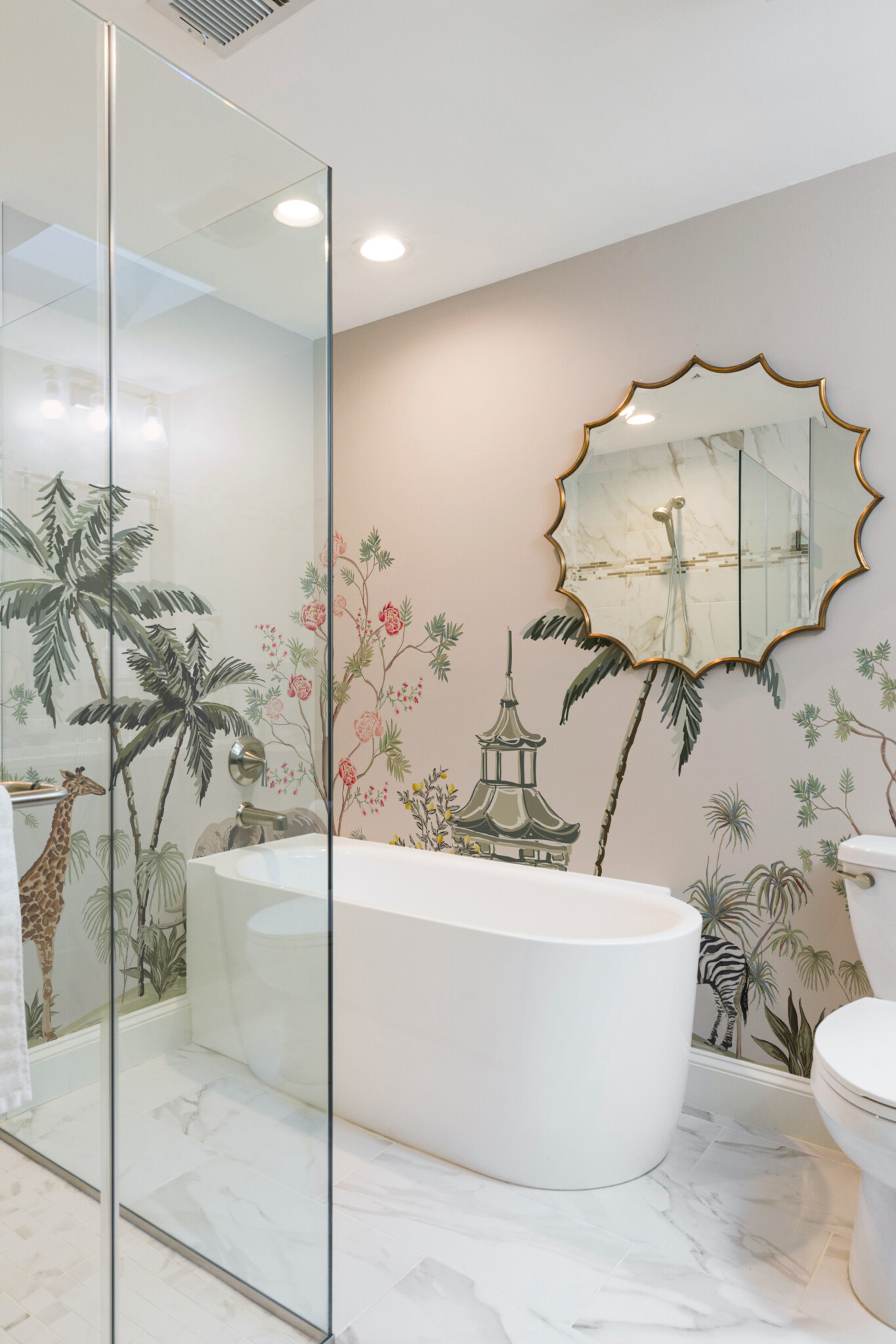 Fancy Walls wildlife oasis removable wall mural