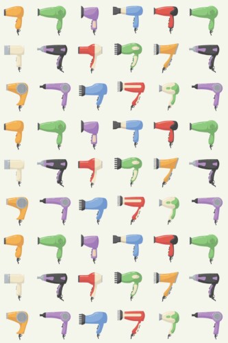 Colorful Dryer unpasted wallpaper from Fancy Walls