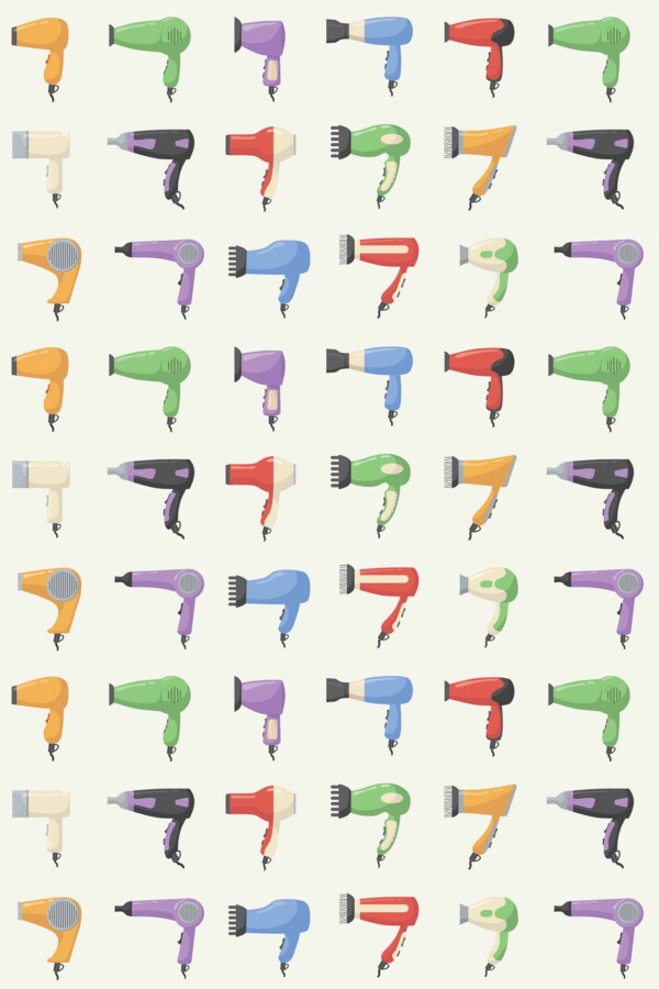 Colorful Dryer unpasted wallpaper from Fancy Walls
