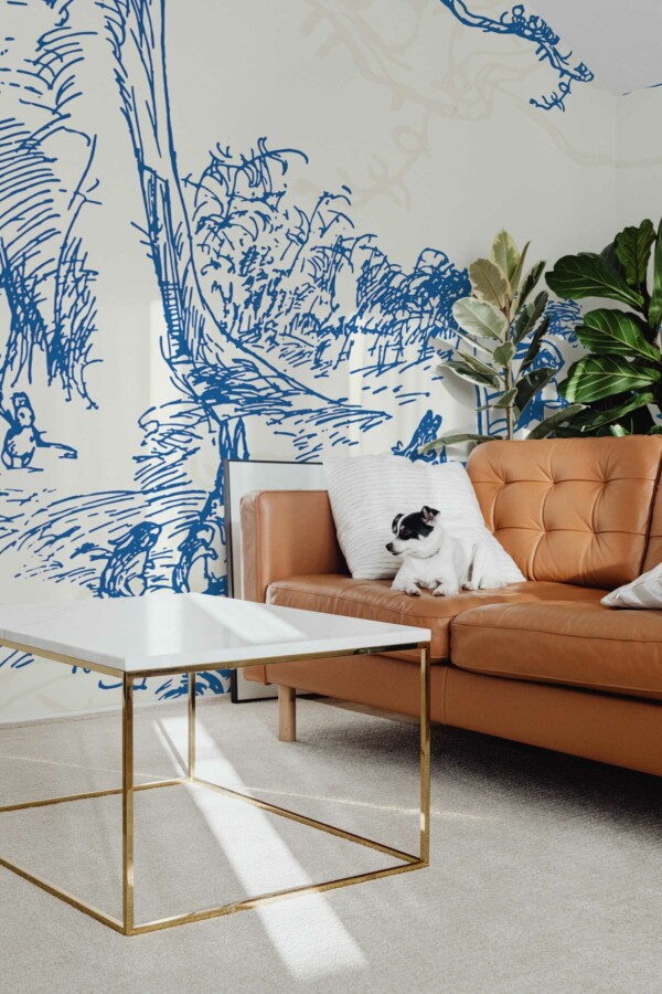 Removable wall mural Garden Party Elegance by Fancy Walls