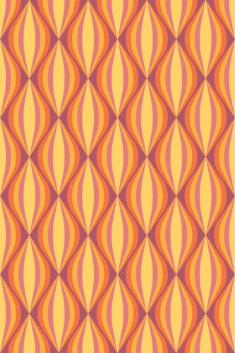 Traditional wallpaper in Zesty Retro Maze theme from Fancy Walls
