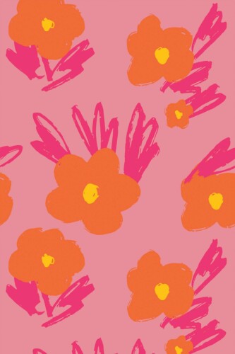 Removable Pink Floral Elegance wallpaper by Fancy Walls