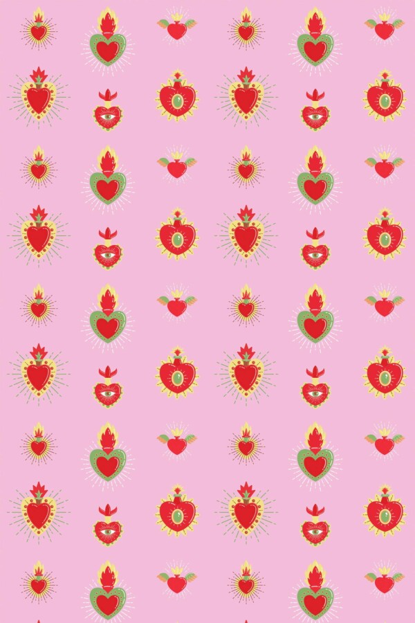 Pink Tarot Serenity Self-Adhesive Wallpaper
