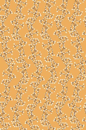 Pattern repeat of Willow branches removable wallpaper design