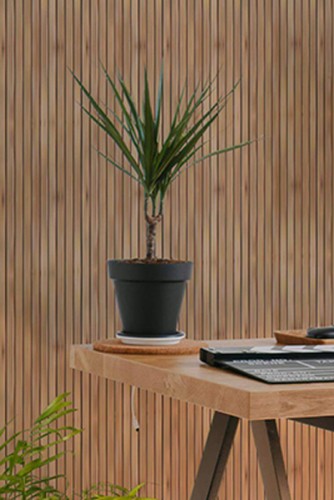 wooden wallpaper look