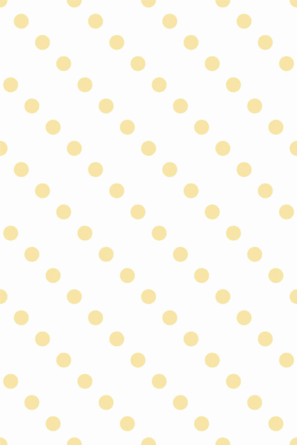 Pattern repeat of Yellow dotted removable wallpaper design