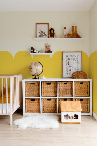 Fancy Walls Yellow Mural Magic peel and stick wall murals