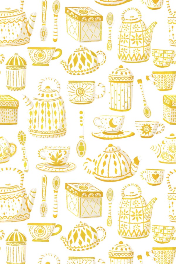 Fancy Walls Tea Joy traditional wallpaper