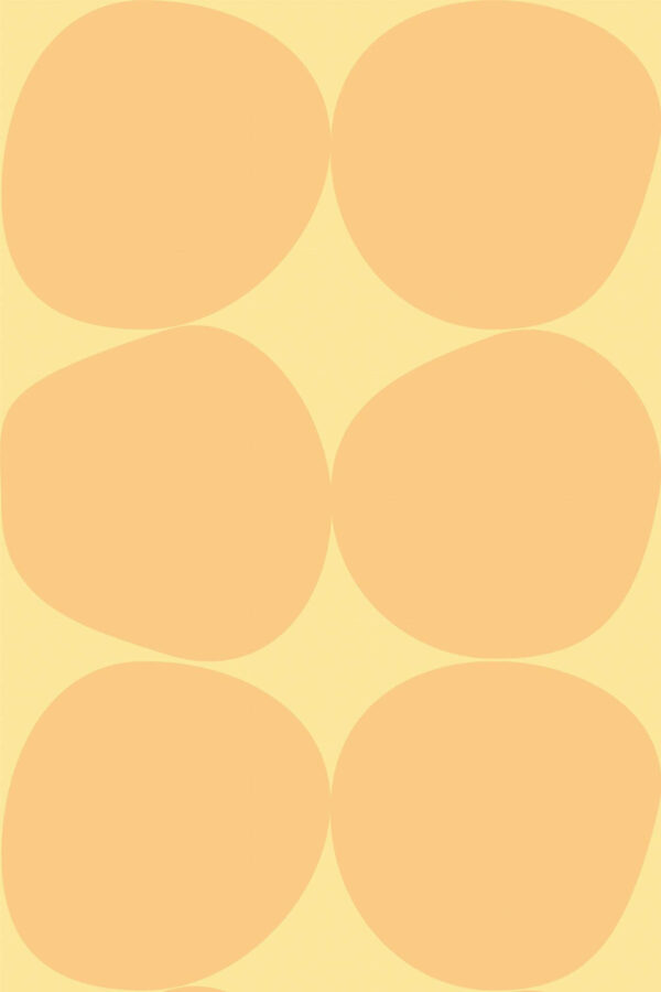 Pattern repeat of Yellow Vintage Elegance removable wallpaper design