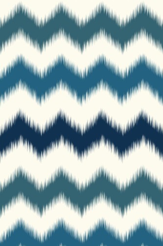 Pattern repeat of Zig zag ikat removable wallpaper design