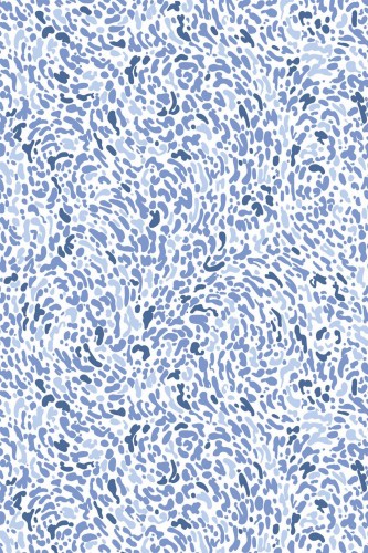 Pattern repeat of Abstract blue removable wallpaper design