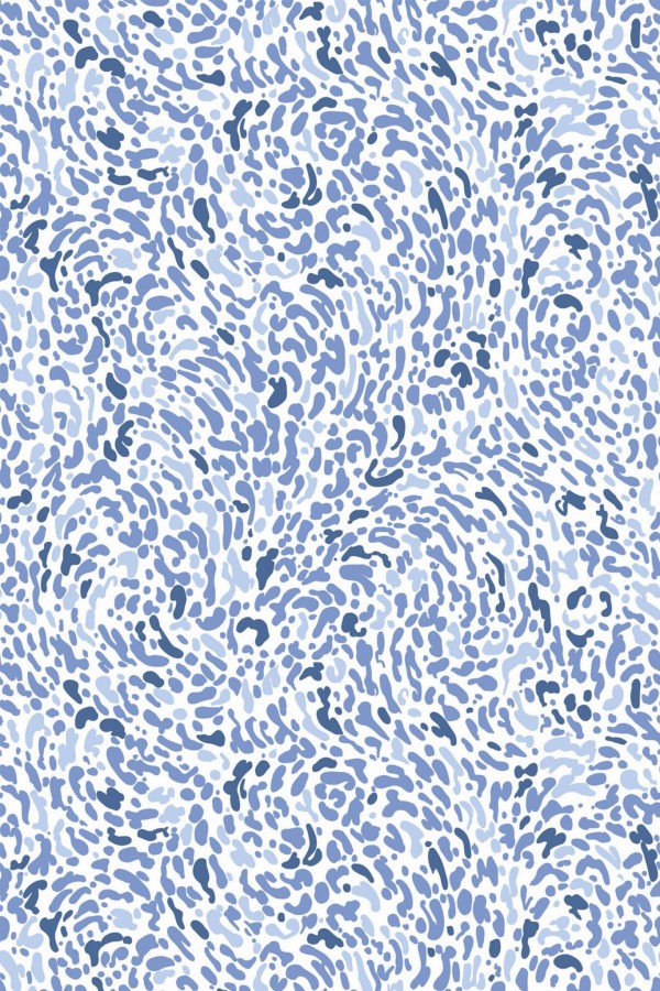 Pattern repeat of Abstract blue removable wallpaper design