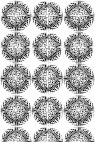 Pattern repeat of Abstract circle removable wallpaper design