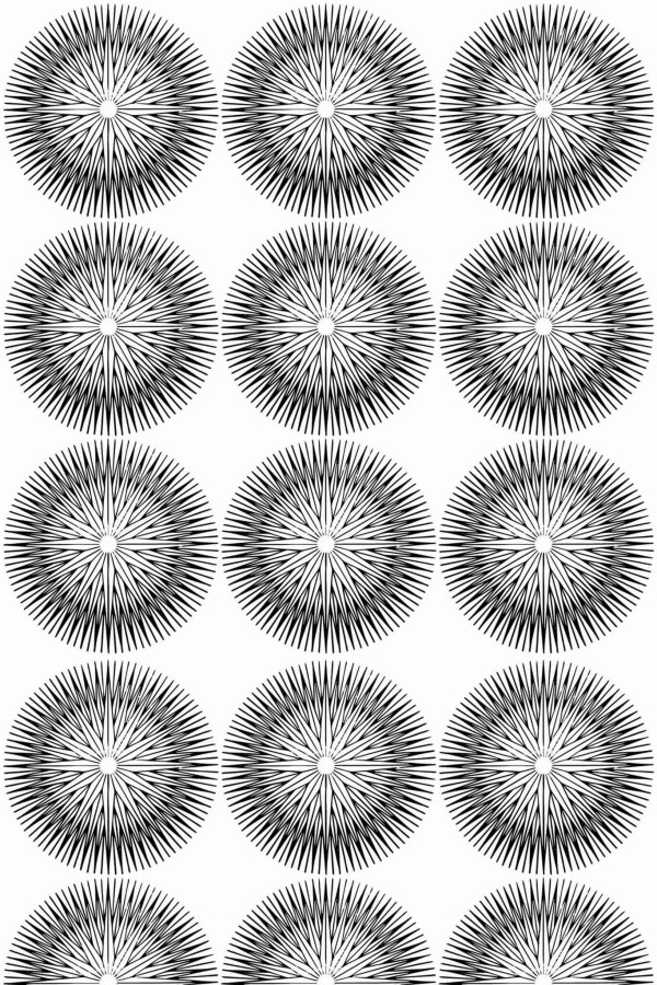 Pattern repeat of Abstract circle removable wallpaper design