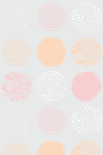 Pattern repeat of Abstract pastel dots removable wallpaper design