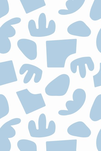 Pattern repeat of Abstract shapes removable wallpaper design