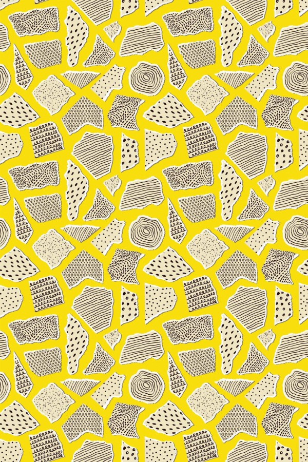 Pattern repeat of Abstract terrazzo removable wallpaper design