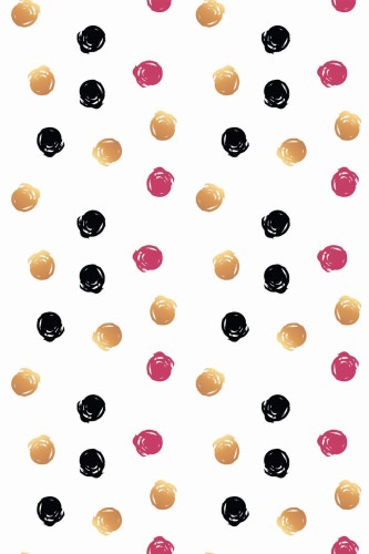 Pattern repeat of Aesthetic dots removable wallpaper design
