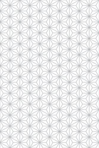 Pattern repeat of Art Deco star design removable wallpaper design